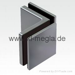 Opening 90 degree connector for wall-glass mounting Art.No.07290