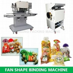 simple vegetable fan shape packing machine