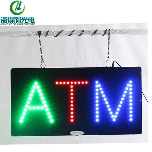 ATM shining animated business led signage China 