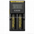 Nitecore D2 LCD 2 bay universal smart charger 6