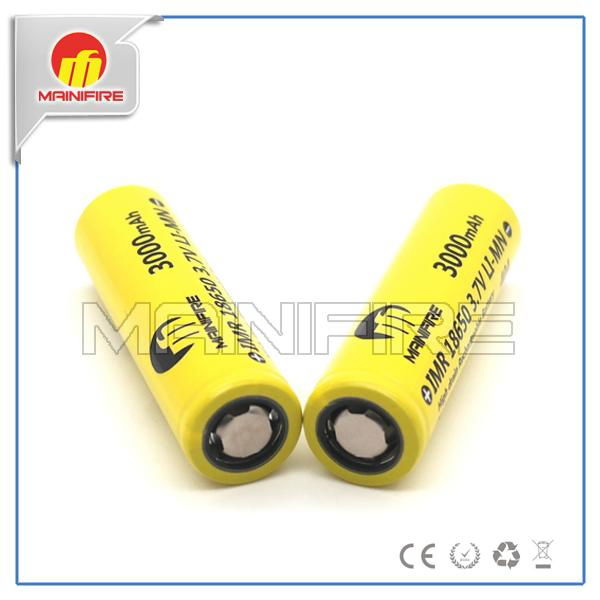 Flat top high drain high current Mainifire imr18650 3000mah 40a 3.7v rechargeabl 4