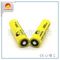 Button top best quality Mainifire 18650 40A 3000mah yellow battery for ego e cig 4