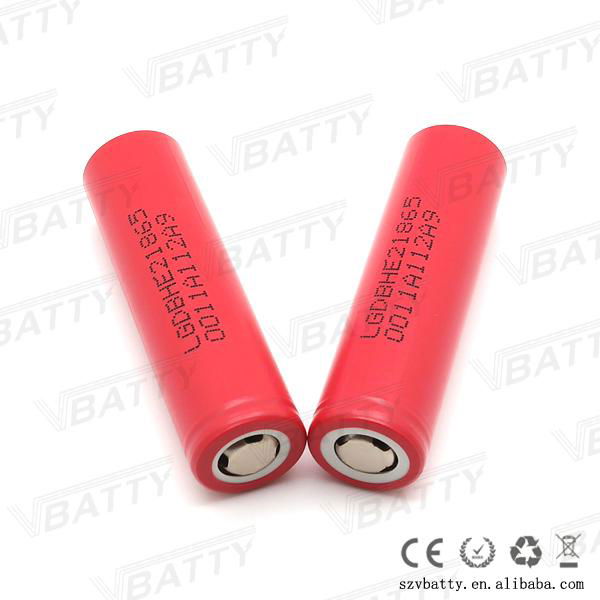  LG HE2 18650 2500mah 35a battery 3