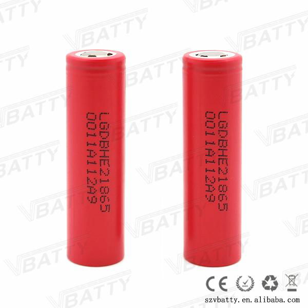  LG HE2 18650 2500mah 35a battery 5