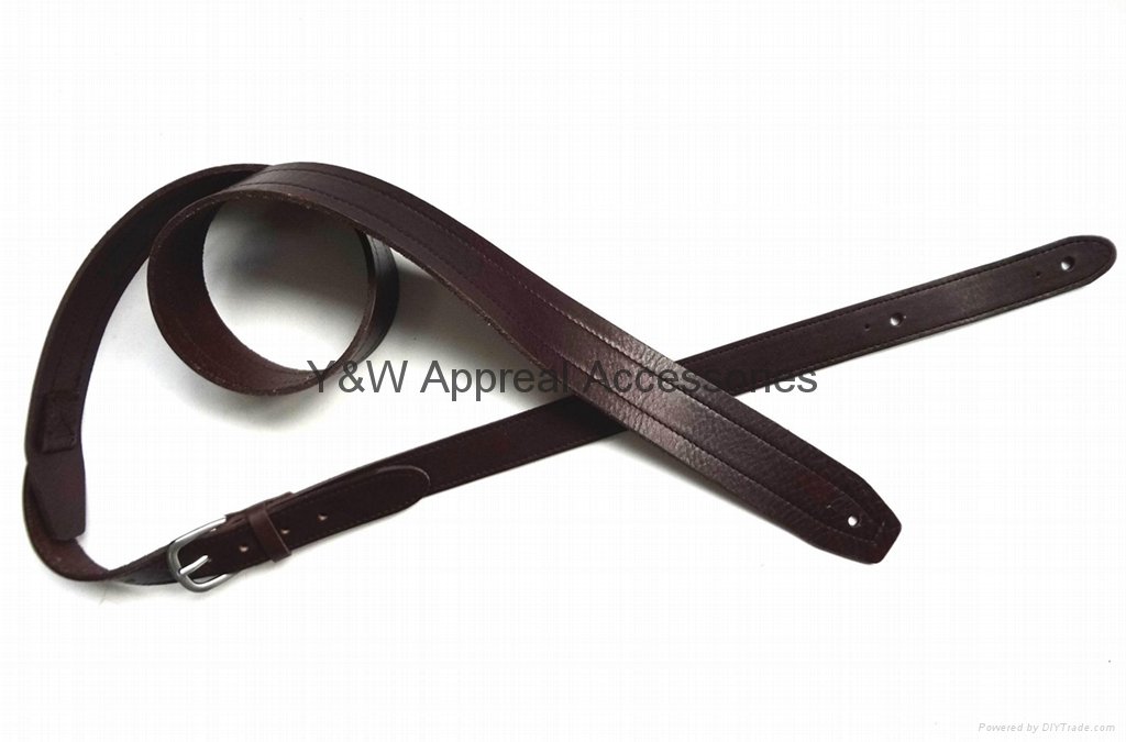 45mm Wide High Quality Full Grain Leather Guitar Strap 