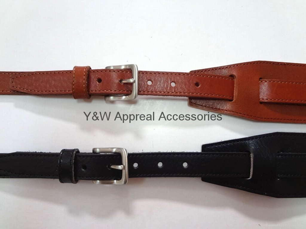 45mm Wide High Quality Full Grain Leather Guitar Strap  5
