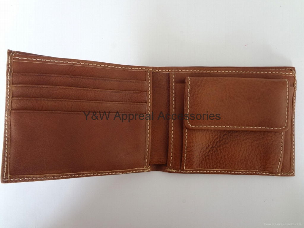Men Bifold Wallet, 100% Genunie Leather 2