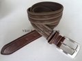 32mm Men's Canvas Belt Genuine Leather Belt 3