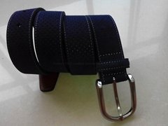 Men's Suede Leather Perforated Leather Belt