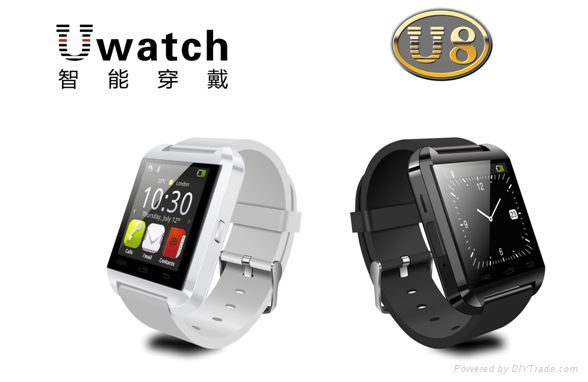 Waterproof touch screen android U8 smart watch 