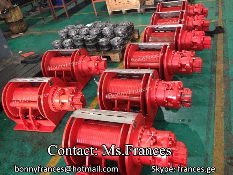 5 ton hydraulic compact winch with free fall fuction GH3000 3