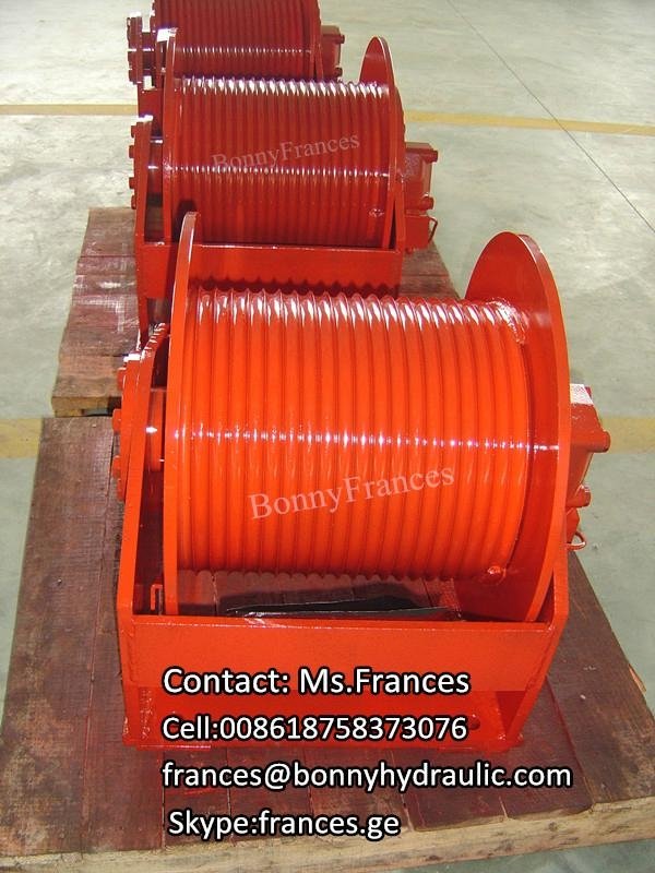 5 ton hydraulic compact winch with free fall fuction GH3000 5