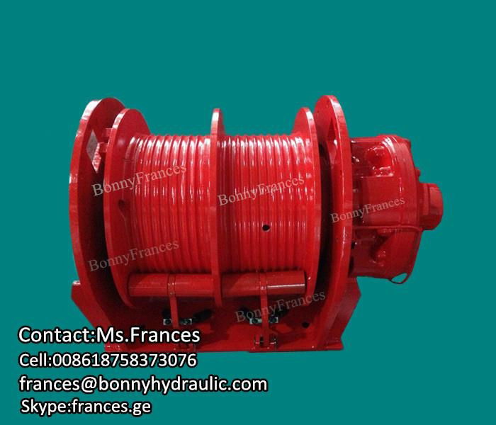 8 ton double drum hydraulic winch GW4