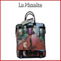 Full Color Printing Leather L   age Trolley Bag 2