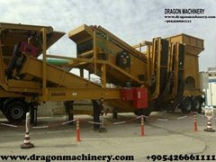 Portable crushing and screening plant dragon crusher for sale
