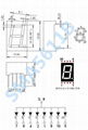 一位數碼管0.56寸共陰七段共陽紅光顯示管SMA5611AH 4