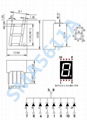 一位数码管0.56寸共阴七段共阳红光显示管SMA5611AH 5