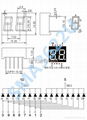 0.36寸二位共阴数码管 双位led共阳七段管红色光SMA3622BH