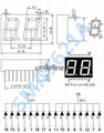 5621双位LED数码管二位共阴共阳七段屏红色光