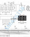 036寸三位led七段显示器共阳红光数码管SMA3631BH