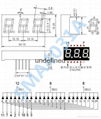 0.4寸三3位數碼管七段動態共陰紅光顯示器SMA4031AH 2