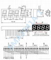 0.39寸四4位七段數碼管共陰共陽LED顯示器SMA3941AH 4