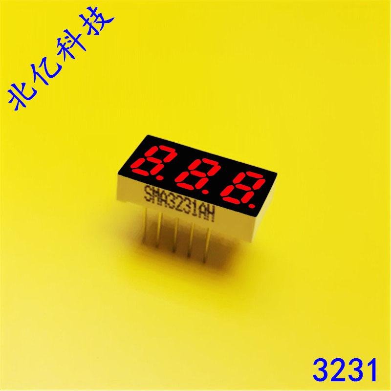 0.32英寸三3位数码管动态共阳红光SMA3231BH 2