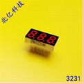 0.32英寸三3位数码管动态共阳红光SMA3231BH