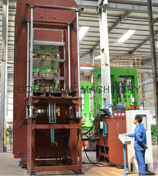 hydraulic solid tire curing press