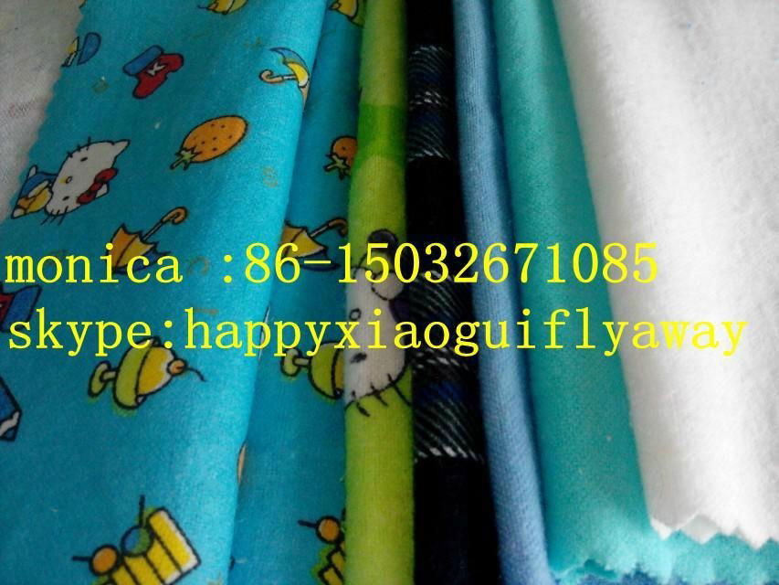 100% pigment printed  cotton flannel fabric for shirt  bedsheet  pajamas 3