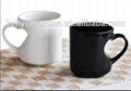 heart shape ceramic couple mug  1