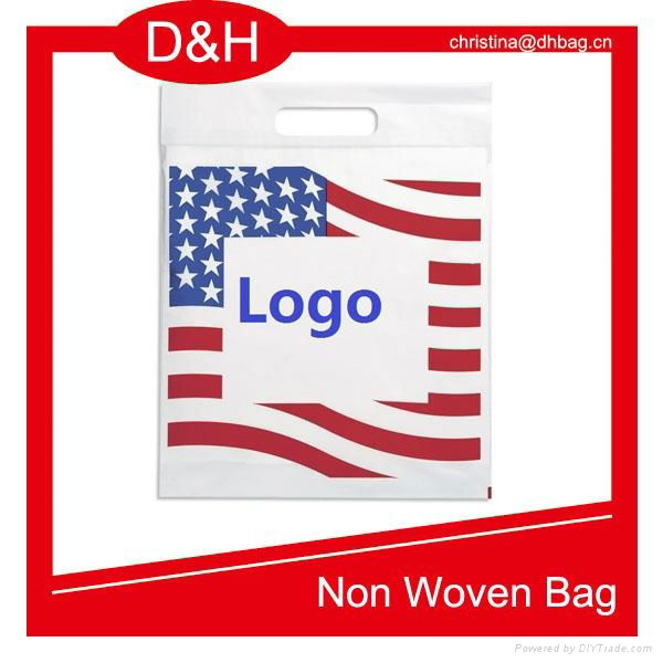 Die Cut Handle Plastic Flag Bag