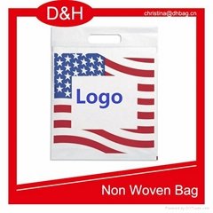 Die Cut Handle Plastic Flag Bag