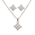 Platinum plated zircon fashion jewelry