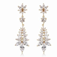 Zircon stud earrings