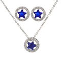 Fashion zircon star jewelry set for