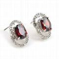 Fashion zircon stud earrings 1