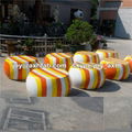 Round Fiberglass Rest Chair for Shopping