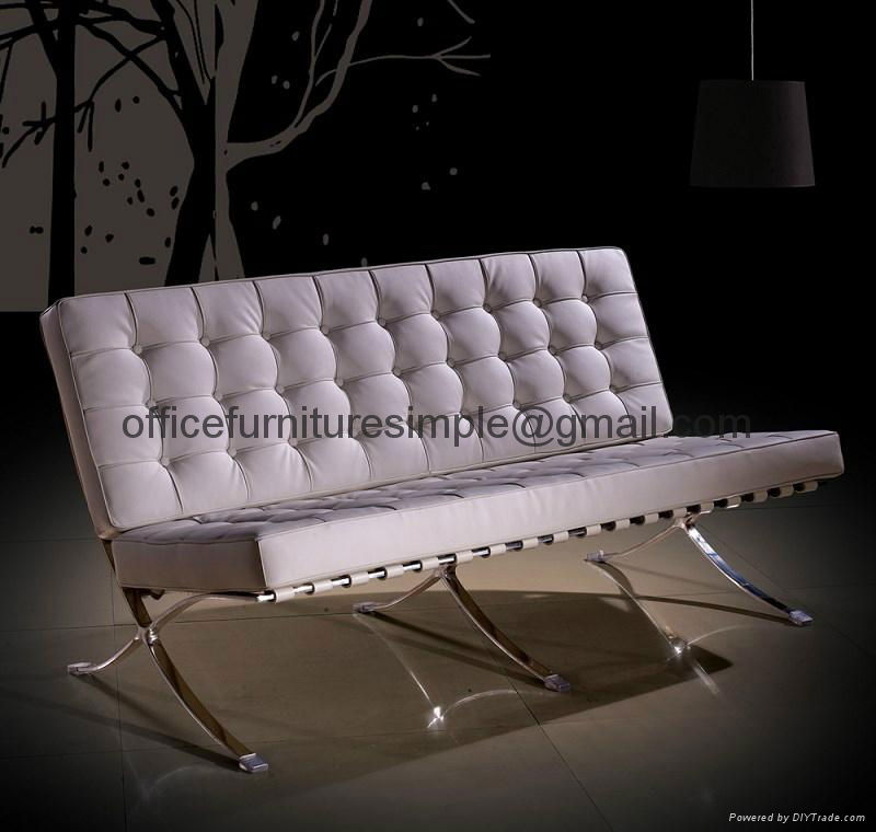 Modern Living room Style Leather Barcelona Chair Replica 4