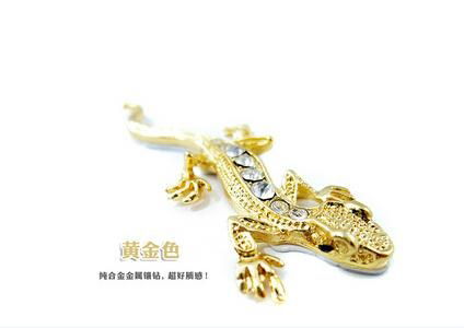 3D stereo metal gecko car sticker 2