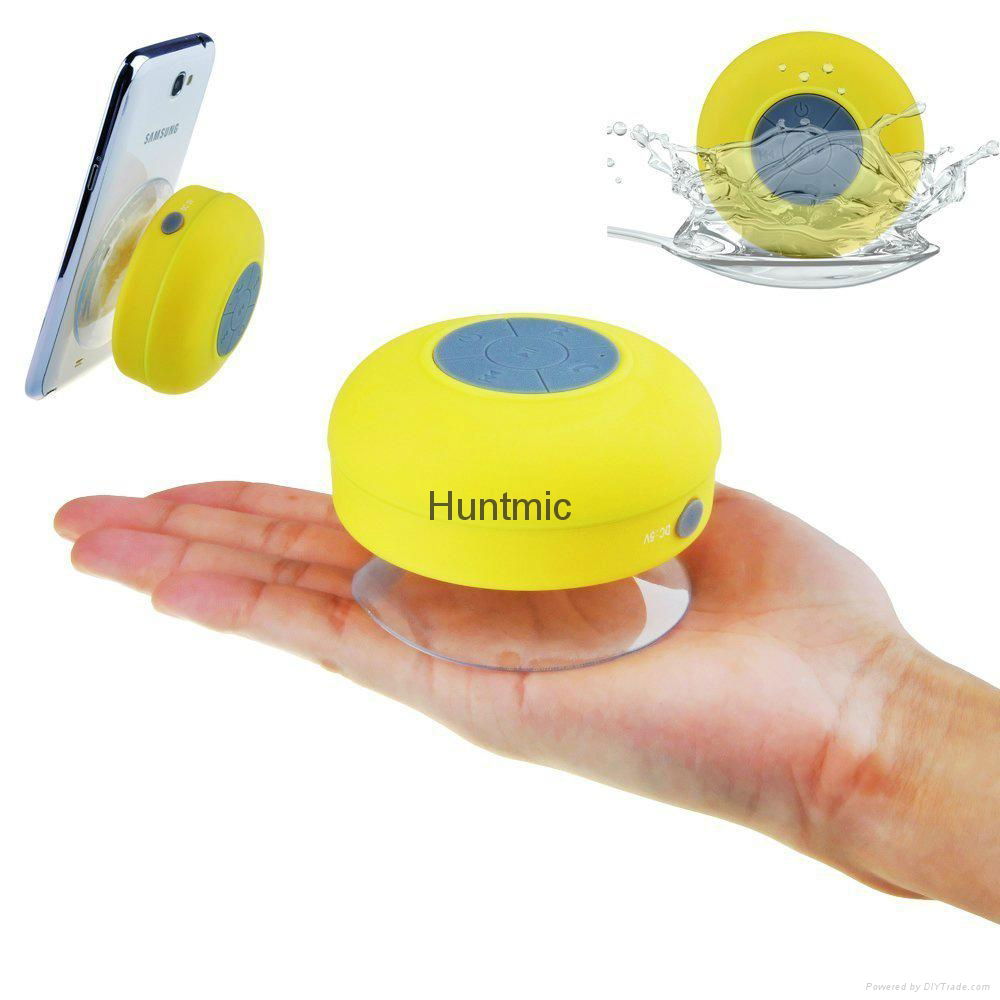 Handsfree Waterproof Bluetooth Shower Speaker,compatible all smart phones 3