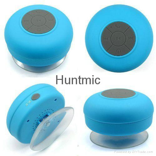 Handsfree Waterproof Bluetooth Shower Speaker,compatible all smart phones 4