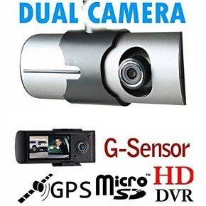 2.7" Google Map X3000 R300140 Degree GPS Dual Lens Car camera DVR