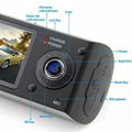 2.7" Google Map X3000 R300140 Degree GPS Dual Lens Car camera DVR 2