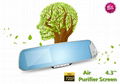 2014 Latest 4.3'' 720p hd Healthy Air Purifier Car Mirror Camera Black Box DVR 1