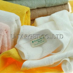 New Soft Absorbent 100% Egyptian Bamboo Fiber Luxury Stripe Hand Sheet Towels