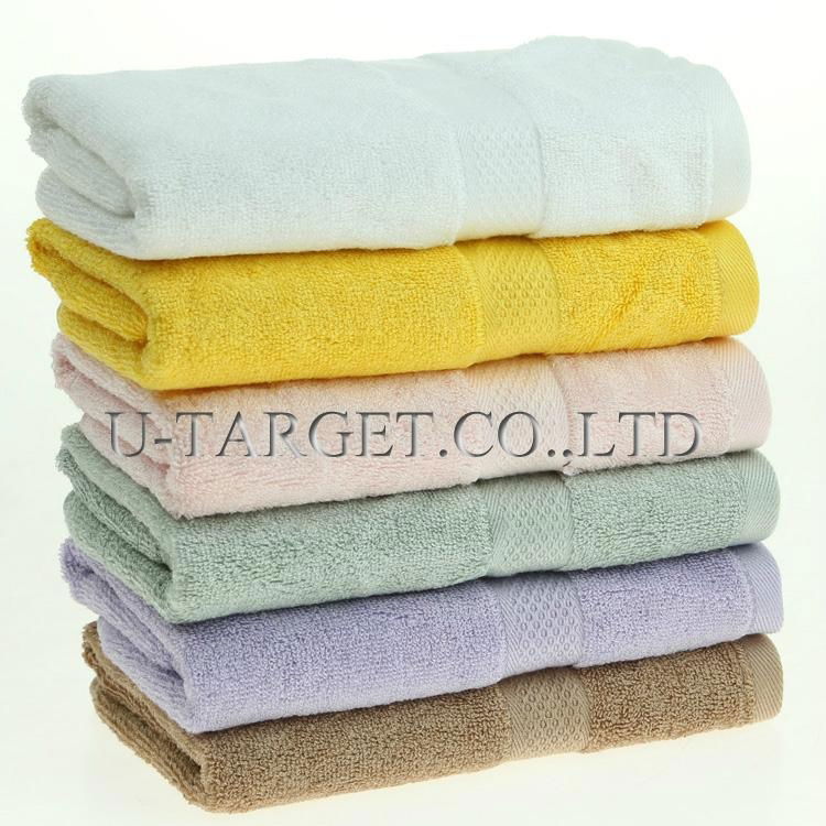 New Soft Absorbent 100% Egyptian Bamboo Fiber Luxury Stripe Hand Sheet Towels 4