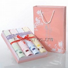 Brand New 70% Bamboo fiber+30% cotton Solid Soft Home Towel Washcloth Gift Box