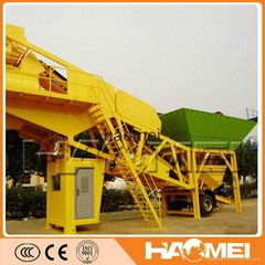 YHZS60 Portable Concrete Batch Plant From China HAOMEI