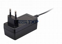 Manufacture 220V AC DC 14.4v power adapter with UL,FCC,RoHs certifiation